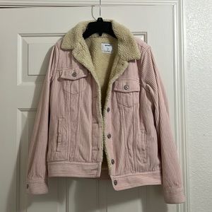 Light Pink Corduroy Coat